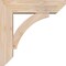 Ekena Millwork Thorton Slat Smooth Bracket w/ Offset Brace, Douglas Fir, 5 1/2"W x 18"D x 18"H BKT0604X18X18THR06SDF - alternate 4